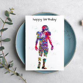 American Football Player  Karte