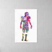 American Football Player Leinwanddruck (Vorderseite)