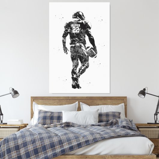 American Football Player Leinwanddruck (Insitu (Schlafzimmer))