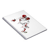 American Football Player Notizblock (Rechte Seite)
