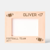 American Football Player Number & Name Geätzte Rahmen (Vorderseite)