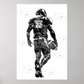 American Football Player Poster (Vorne)