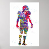 American Football Player Poster (Vorne)