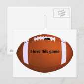 American Football Postkarte (Vorne/Hinten)