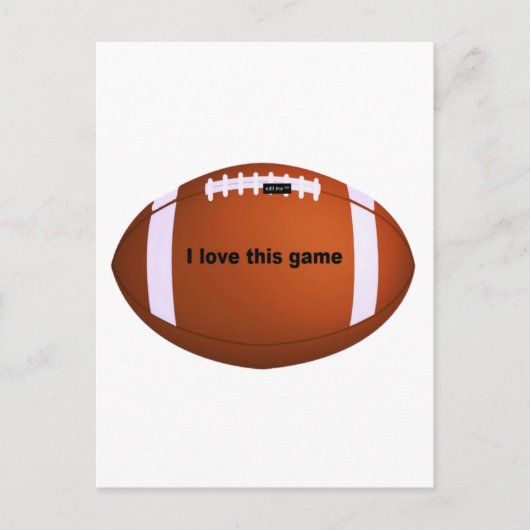 American Football Postkarte (Vorderseite)