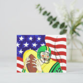 American Football Postkarte (Stehend Vorderseite)