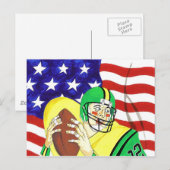American Football Postkarte (Vorne/Hinten)