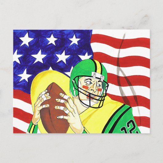 American Football Postkarte (Vorderseite)