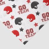 American Football Red and Black Muster Seidenpapier (Ausschnitt)