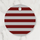 American Football Red & Black Baby Dusche Geschenkanhänger (Rückseite)