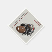 American Football Red & Black Baby Dusche Serviette (Ecke)