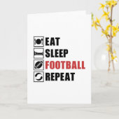 American Football Repeat Team Game USA Gift Idea Karte (Gelbe Blume)