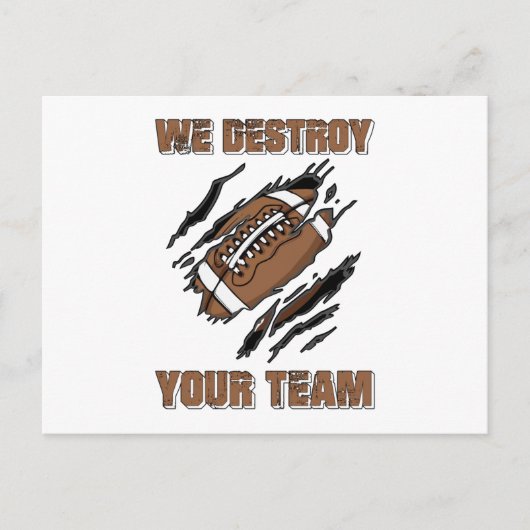 American Football Repeat Team Game USA Gift Idea Postkarte (Vorderseite)