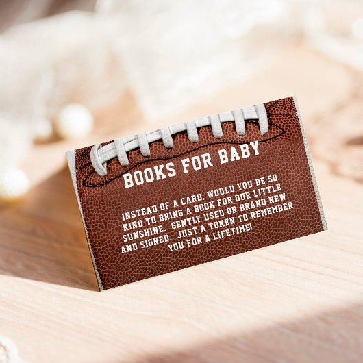 American Football Request Books for Baby Shooter Begleitkarte