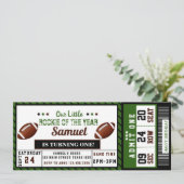 American Football Roockie des Jahres Einladung (Stehend Vorderseite)