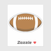 American Football Rugby Ball Aufkleber (Blatt)