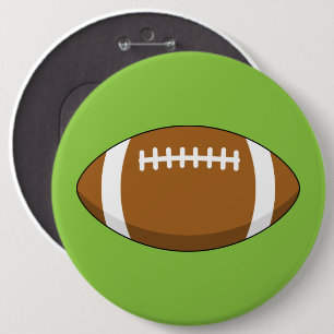 American Football Rugby Ball Button