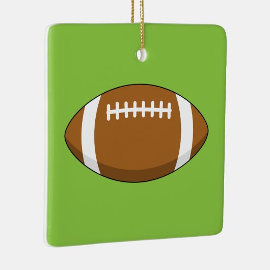 American Football Rugby Ball Keramikornament (Rechts)