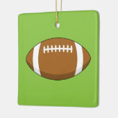American Football Rugby Ball Keramikornament (Links)