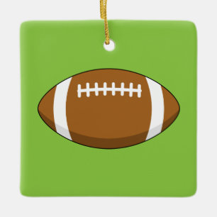 American Football Rugby Ball Keramikornament