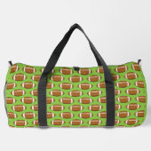 American Football Rugby Ball Pattern Duffle Bag (Rückseite)