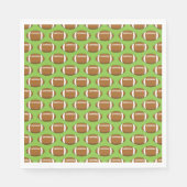 American Football Rugby Ball Pattern Serviette (Vorderseite)