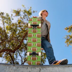 American Football Rugby Ball Pattern Skateboard