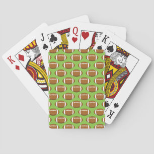 American Football Rugby Ball Pattern Spielkarten