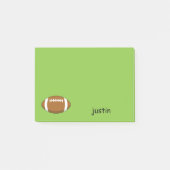 American Football Rugby Ball personalize Post-it Klebezettel (Vorderseite)