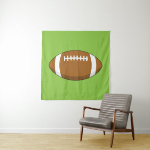 American Football Rugby Ball Wandteppich