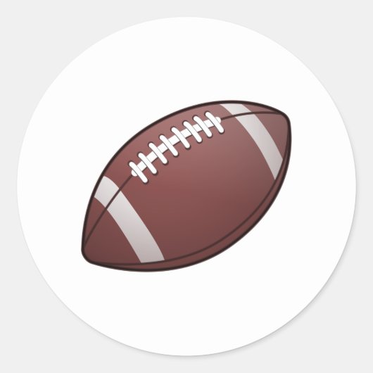 American Football Runder Aufkleber (Vorderseite)