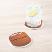 American Football Sandstein Untersetzer (Seite)