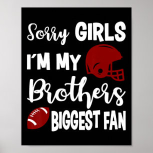 American Football Sister Größter Fan Little Sister Poster