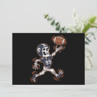 American Football Skeleton Halloween Football