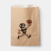 American Football Skeleton Halloween Football Geschenktütchen (Vorderseite)