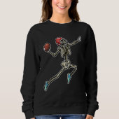 American Football Skeleton Quarterback Football Pl Sweatshirt (Vorderseite)