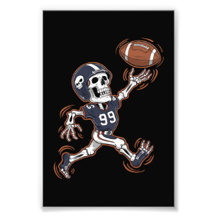 American Football Skelett Halloween Football  Fotodruck