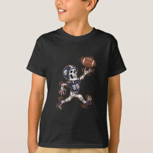 American Football Skelett Halloween Football T-Shirt