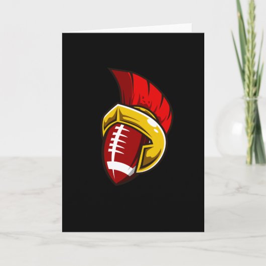 American Football Spartan Football Player Karte (Vorderseite)
