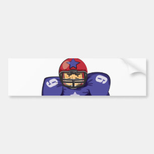 American Football-Spieler Autoaufkleber