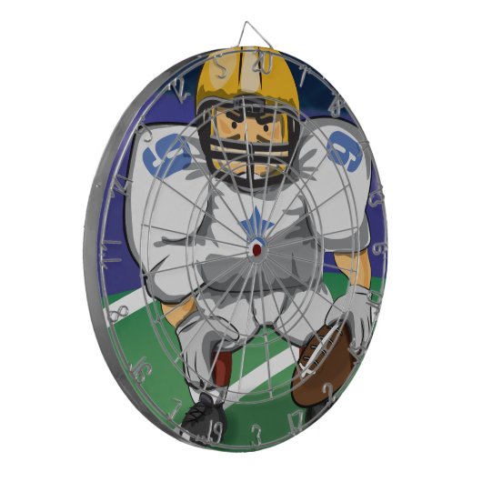 American Football-Spieler Dartscheibe (Vorderseite Links)