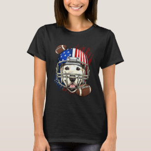 American-Football-Spieler Golden Retriever Hund Ge T-Shirt