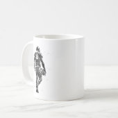 American-Football-Spieler Kaffeetasse (Vorderseite Links)