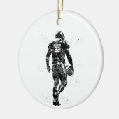 American-Football-Spieler Keramik Ornament (Links)