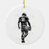 American-Football-Spieler Keramik Ornament (Hinten)