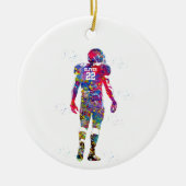 American-Football-Spieler Keramik Ornament (Vorne)
