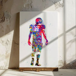 American-Football-Spieler Leinwanddruck