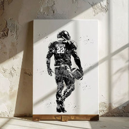 American-Football-Spieler Leinwanddruck
