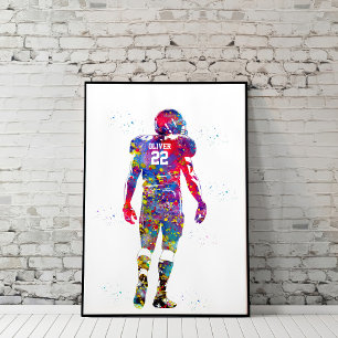 American-Football-Spieler Poster