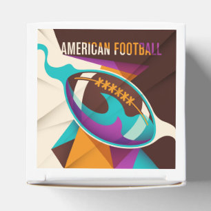 American Football Sport Ball Abstrakt Geschenkschachtel